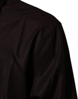 Dolce & Gabbana Brown Cotton LongSleeve MARTINI Dress  Shirt