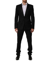 Dolce & Gabbana Black 2 Buttons Jacket Formal 2 Piece Suit