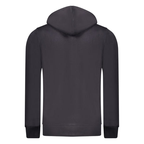 Rifle Blue Cotton Men's Hooded Sweatshirt