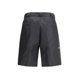 Prada Black Recycled Polyamide Bermuda Shorts