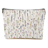 CSHVJ Retro Flowers Makeup Bag Floral Botanical Cosmetic Bag Friend Gifts for Women Girls Sisters Bestie Mama Aesthetic Zipper Pouch Travel Organizer for Friendship Christmas Thanksgiving Birthday