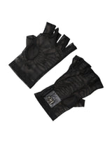 Dolce & Gabbana Black Nylon Wrist Length Fingerless Mitten Gloves