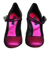 Dolce & Gabbana Pink Embellished High Heels Pumps Shoes