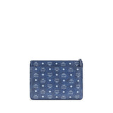 MCM Blue Polyethylene Clutch Bag