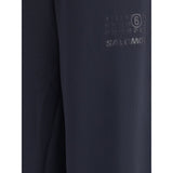 MM6 Black Polyester Athletic Pants