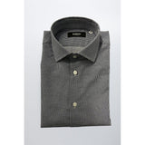 Baldinini Trend Blue Cotton Men Shirt