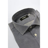 Baldinini Trend Blue Cotton Men Shirt