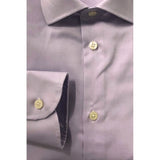 Baldinini Trend Purple Cotton Men Shirt