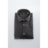 Baldinini Trend Gray Cotton Men Shirt