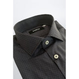 Baldinini Trend Gray Cotton Men Shirt