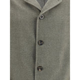 Finamore Bicolor Fleece Wool Coat