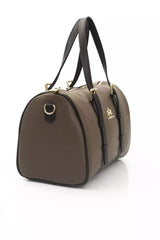 La Martina Brown Calfskin Messenger Bag