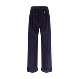 Burberry Blue Cotton Pants