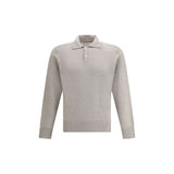 Brunello Cucinelli Beige Cashmere Polo Shirt