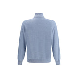 Brunello Cucinelli Light Blue Cashmere Cashmere Sweater
