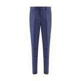 Brunello Cucinelli Blue Fleece Wool Pants