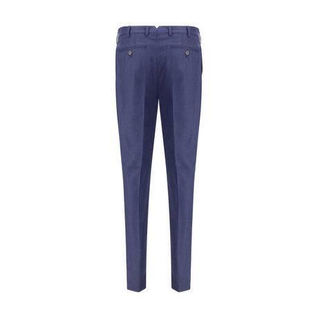 Brunello Cucinelli Blue Fleece Wool Pants