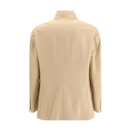 Brunello Cucinelli Beige Cashmere Coat