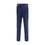 Brunello Cucinelli Blue Wool Casual Pants
