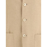 Brunello Cucinelli Beige Cashmere Coat