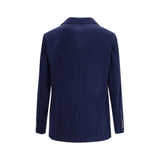 Brunello Cucinelli Blue Wool Coat