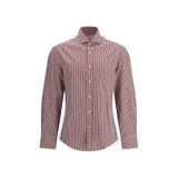 Brunello Cucinelli Multicolor Cotton Pattern Shirt