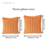 Rabbit Fur Synthetic Pillowcase for Home Decor