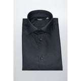 Baldinini Trend Black Cotton Men Shirt