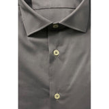Baldinini Trend Gray Cotton Men Shirt