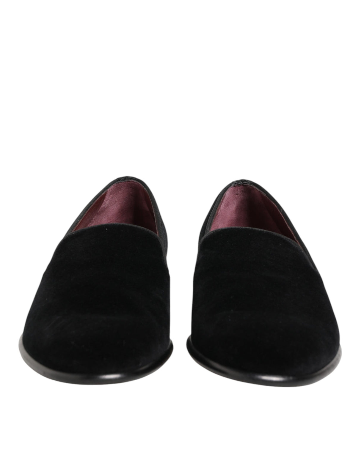 Dolce & Gabbana Black Leather Suede Slip On Loafer Dress Shoes