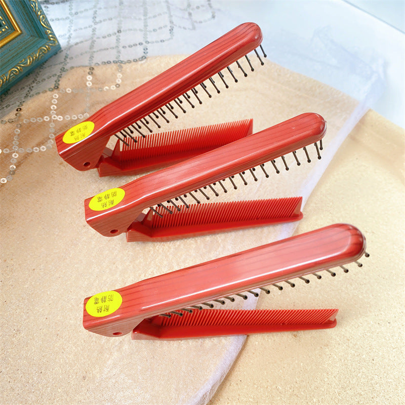 Portable Folding Travel Hair Styling Comb Tool
