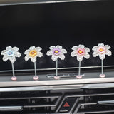 2024 Summer Clear Flower Car Dashboard Decor