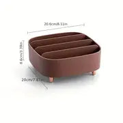 Compact Makeup Organizer with 4 Spaces for Cosmetics