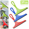 3X Glass Window Cleaner Squeegee Brush for Home & Car