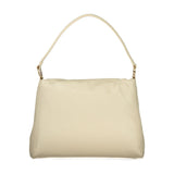 Mario Valentino Beige Polyurethane Women Shoulder Bag