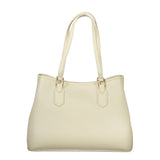 Mario Valentino Beige Polyurethane Women Handbag