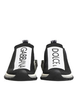 Dolce & Gabbana Black Slip On Sorrento Men Sneakers Shoes