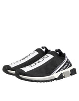 Dolce & Gabbana Black Slip On Sorrento Men Sneakers Shoes