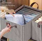 Checkered Pants Storage Box - Foldable Drawer Organizer