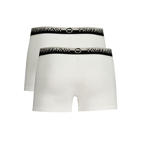 Trussardi White Cotton Men's Boxer Brief