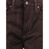Citizens of Humanity Brown Cotton Straight-Leg Jeans
