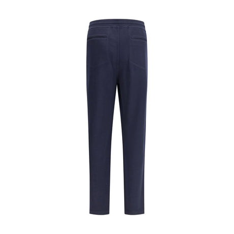 Brunello Cucinelli Blue Cashmere Casual Pants
