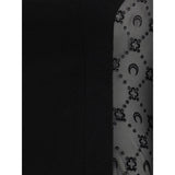 Marine Serre Black Fleece Wool Casual Dress