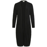 Vila Clothes Black Nylon Cardigan