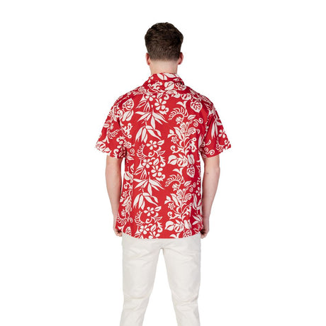 Replay Red Cotton Shortsleeve Shirt