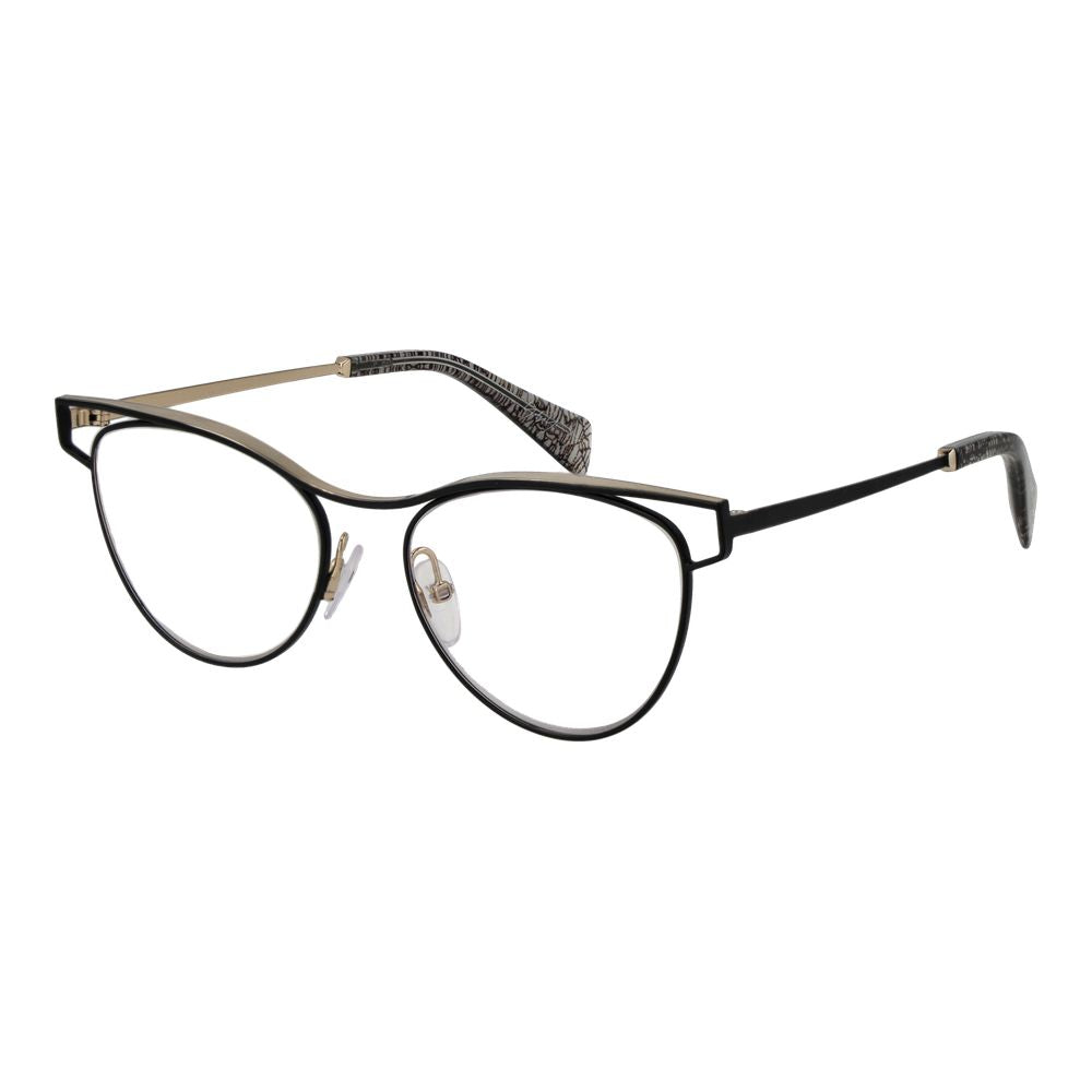 Yohji Yamamoto Black Metal Glasses Women\'s (Frames) Yohji Yamamoto Look 006 Black Prescription Eyeglasses main image 4