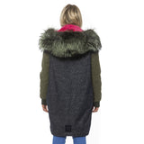 Mr&Mrs Italy Gray Leather Women Bomber Jacket