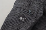 Dolce & Gabbana Gray Striped Wool Skinny Trouser Pants