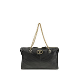 Valentino Garavani Black Lamb Ovis Aries Aries Shoulder Bag