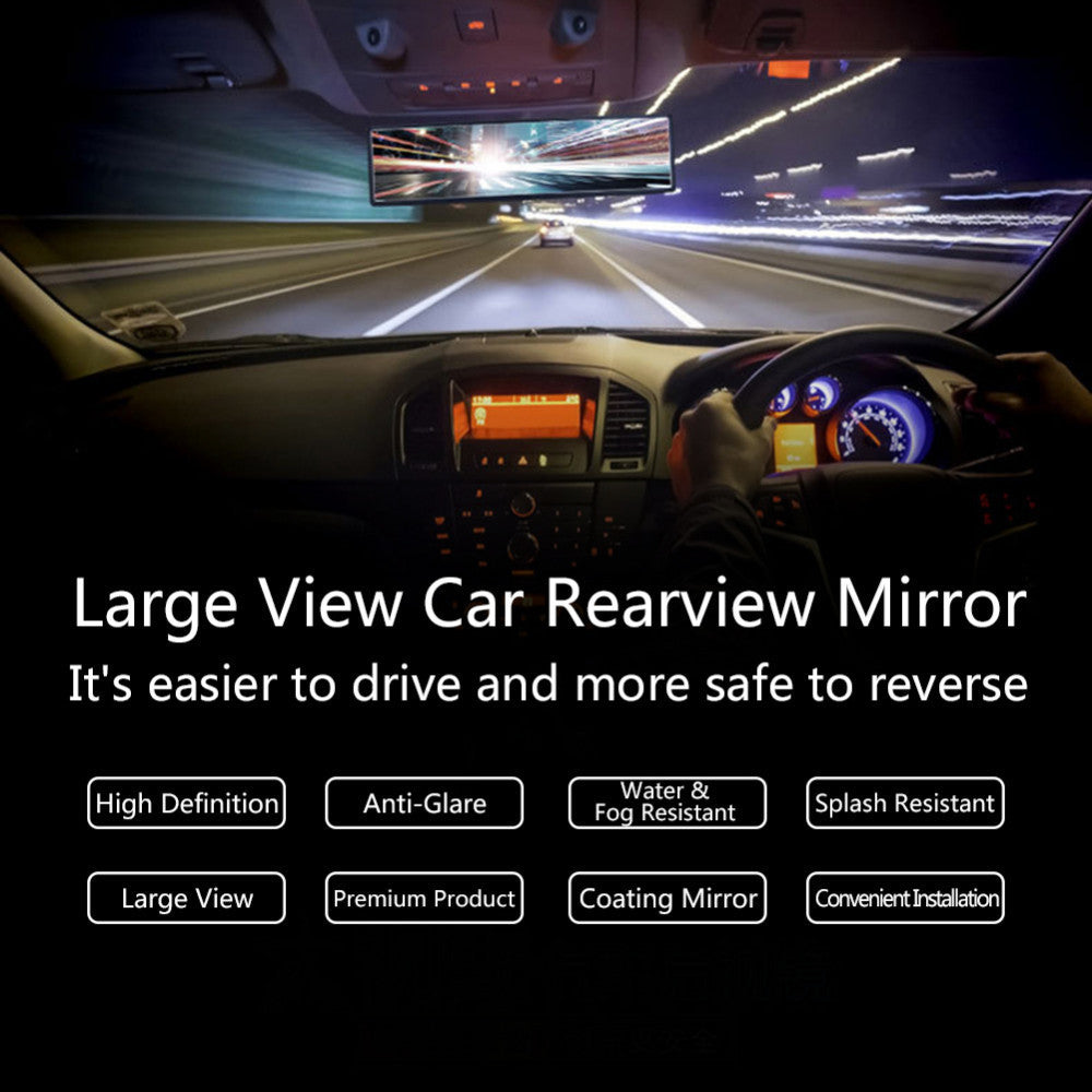 Car Interior Wide View Curved Mirror for Rear-View Use